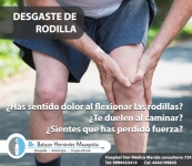 Atención por desgaste de rodilla en pacientes mayores. 
